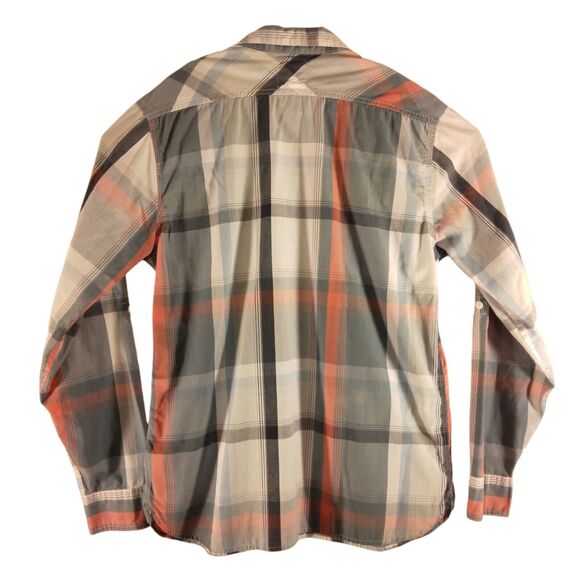 Levi's shirt mens L Large multicolor plaid long sleeve white tab button - Picture 2 of 9